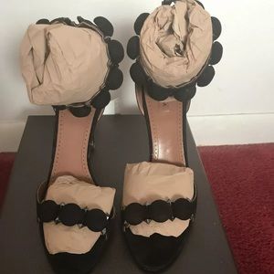 Alaia Bombe Studded Suede Sandals